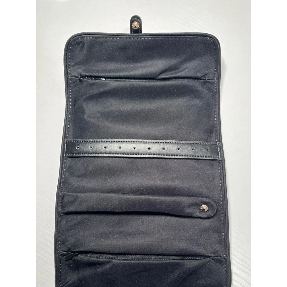 Kate Spade New York Black Nylon Travel Jewelry Roll Organizer PWRU5396